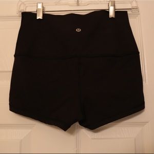 Lululemon Black Shorts - size 6. Worn once!